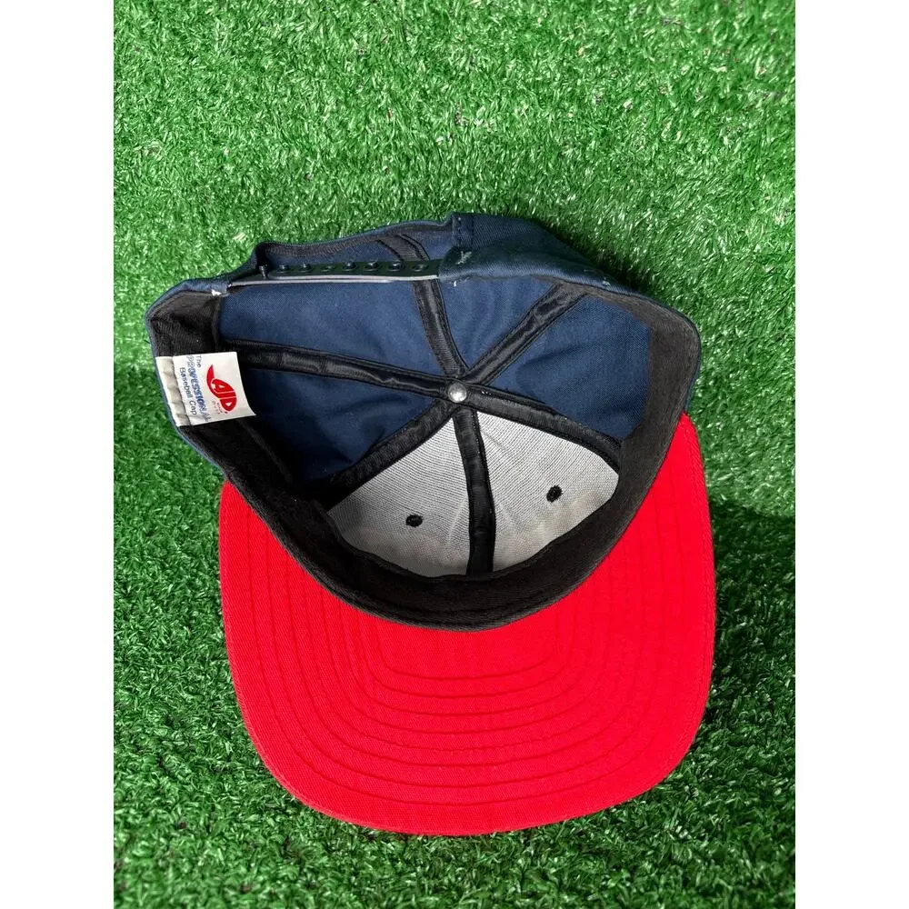 Vintage AJD Cleveland Indians Sandy Alomar Jr. MLB Snapback Baseball Hat Cap